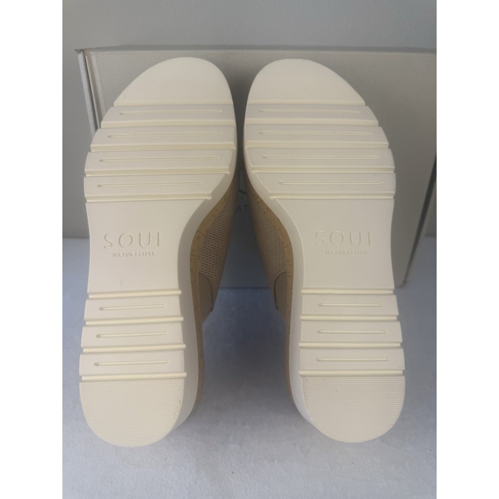 SOUL Naturalizer Goodtimes Wedge Slides Taupe Mesh Size 9W NWB Holiday Gift - Picture 4 of 6
